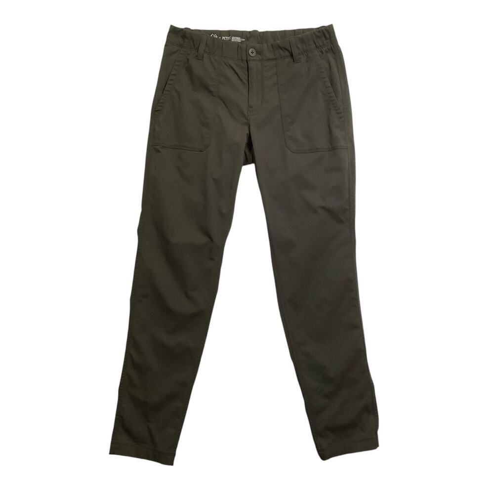 REI Co-op Taereen slim fit mid rise hiking out door Pants size 10 Petite green